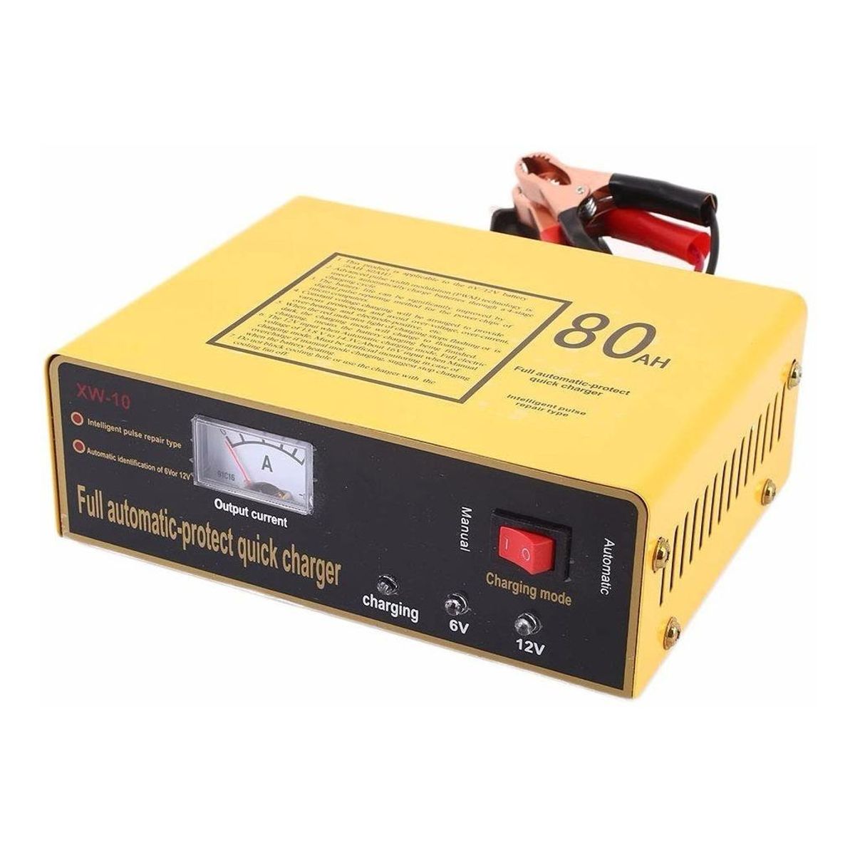 GENERICO - Cargador de Batería Automotriz 220V 6V-12V 80A