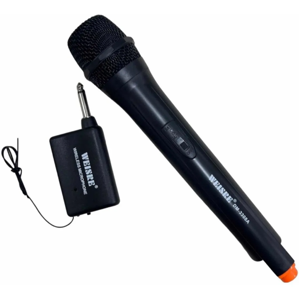 GENERICO - Micrófono Inalámbrico Dinámico Weisre DM-3308A Negro