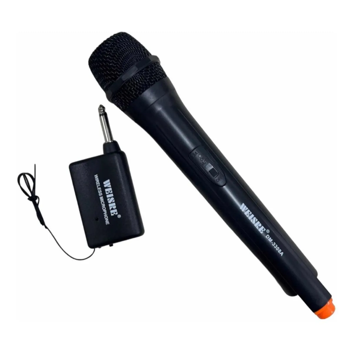 GENERICO - Micrófono Inalámbrico Dinámico Weisre DM-3308A Negro
