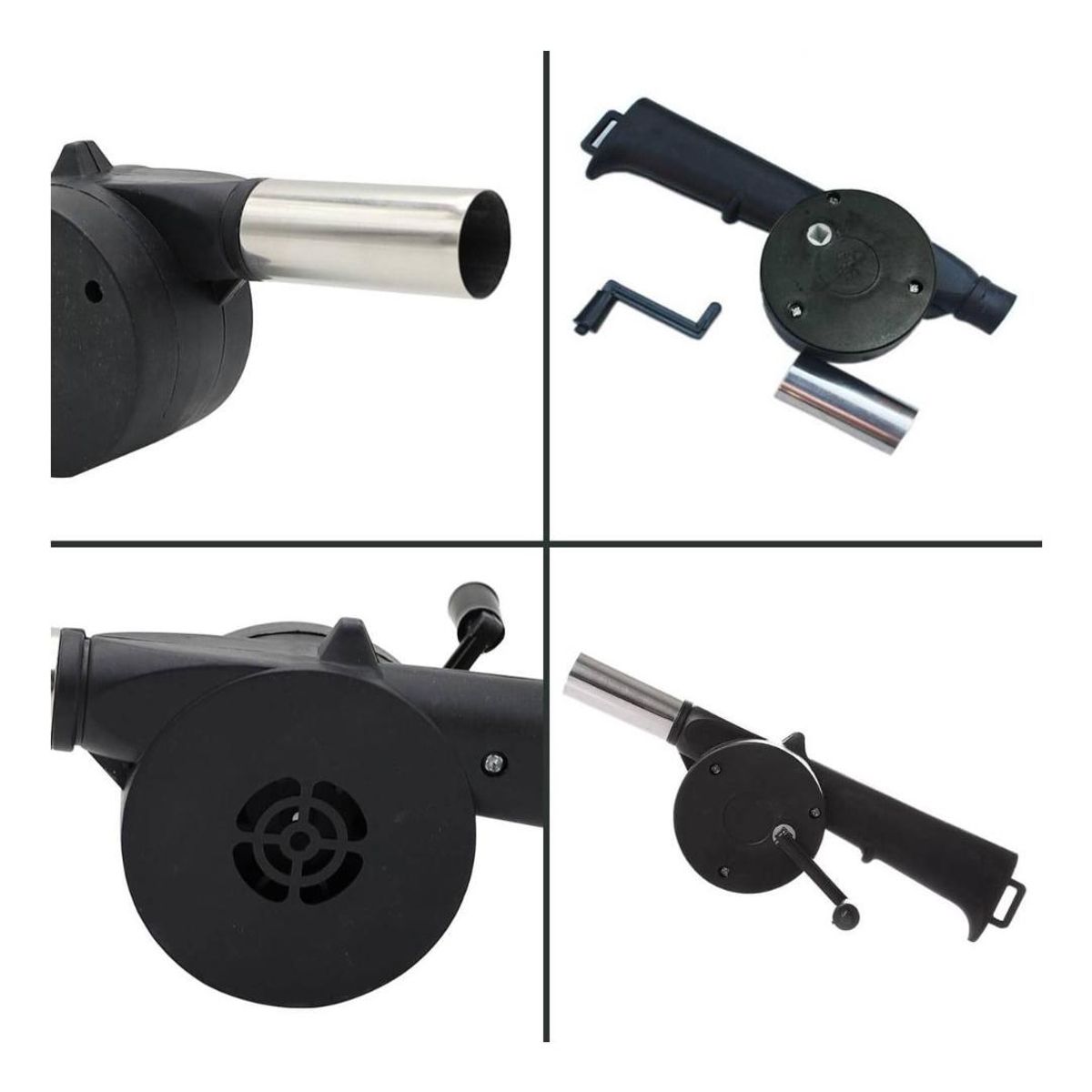 GENERICO - Soplador Manual para Parrilla Encendido Rápido de Carbón