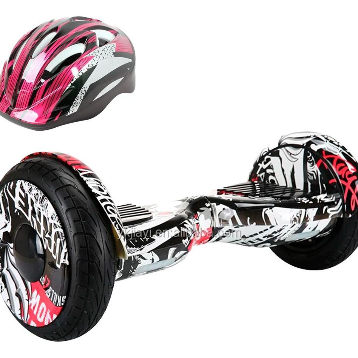 GENERICO - Patineta Eléctrica Smart Balance con Bluetooth y Casco