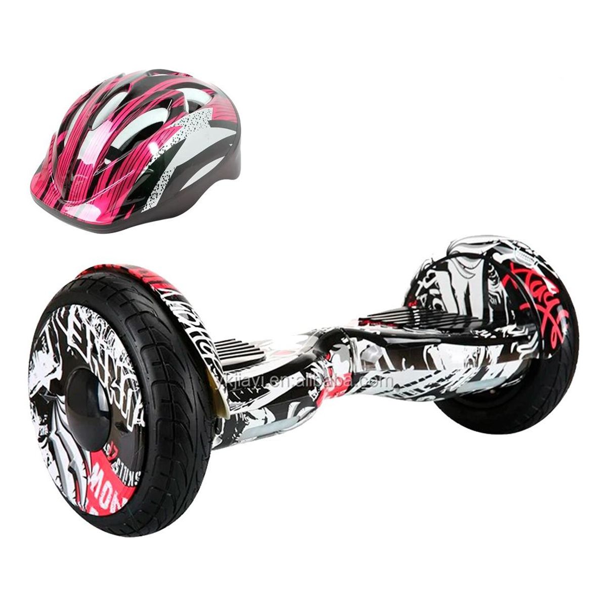 GENERICO - Patineta Eléctrica Smart Balance con Bluetooth y Casco