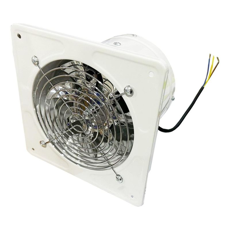 GENERICO - Extractor de Aire Metálico Industrial 10" para Ventanas
