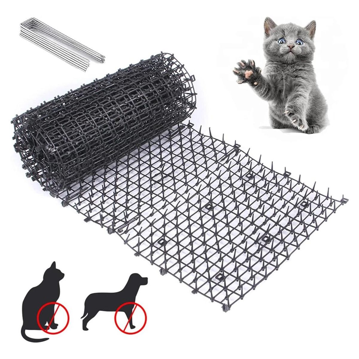 GENERICO - Estera Antigatos y Repelente para Mascotas con Púas