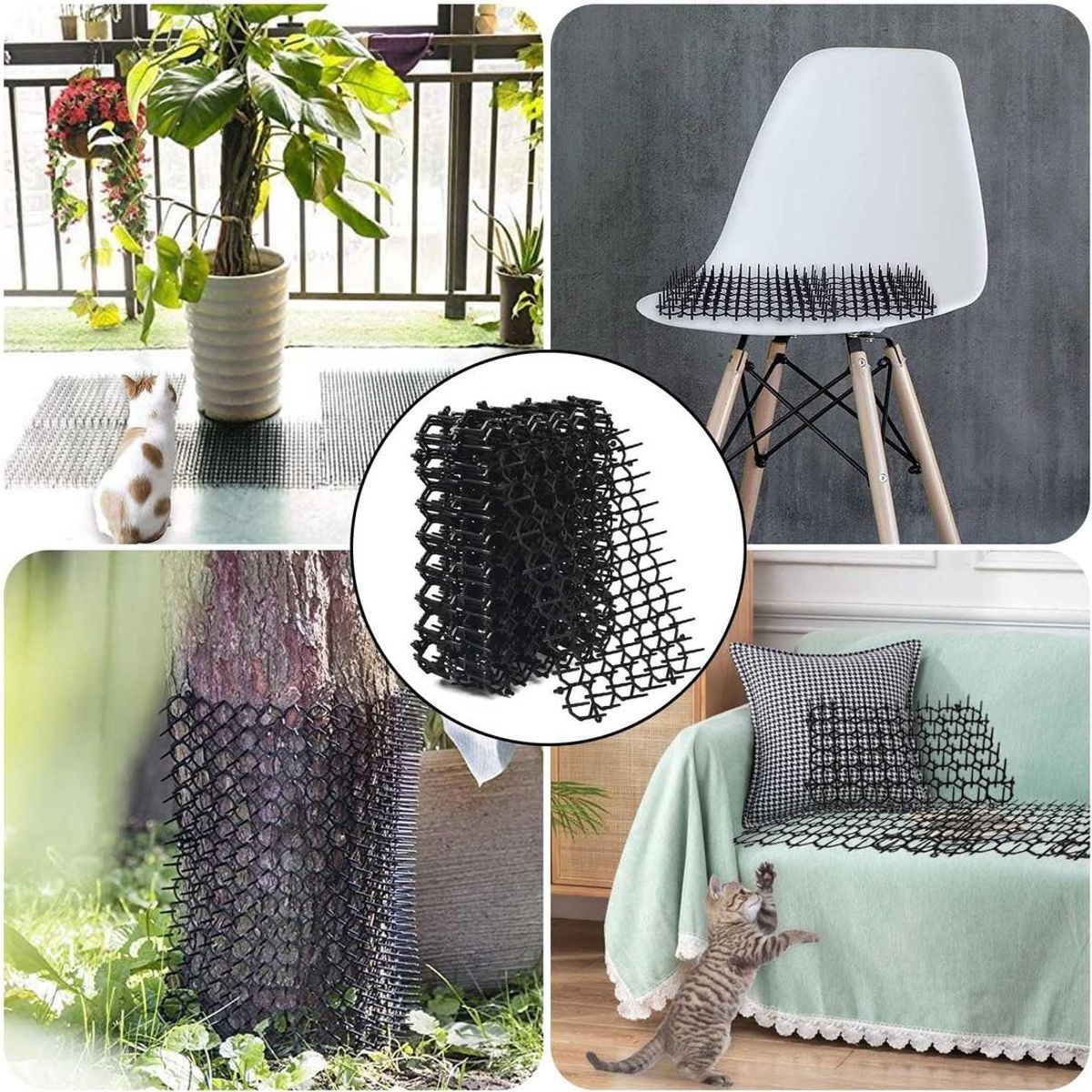 GENERICO - Estera Antigatos y Repelente para Mascotas con Púas