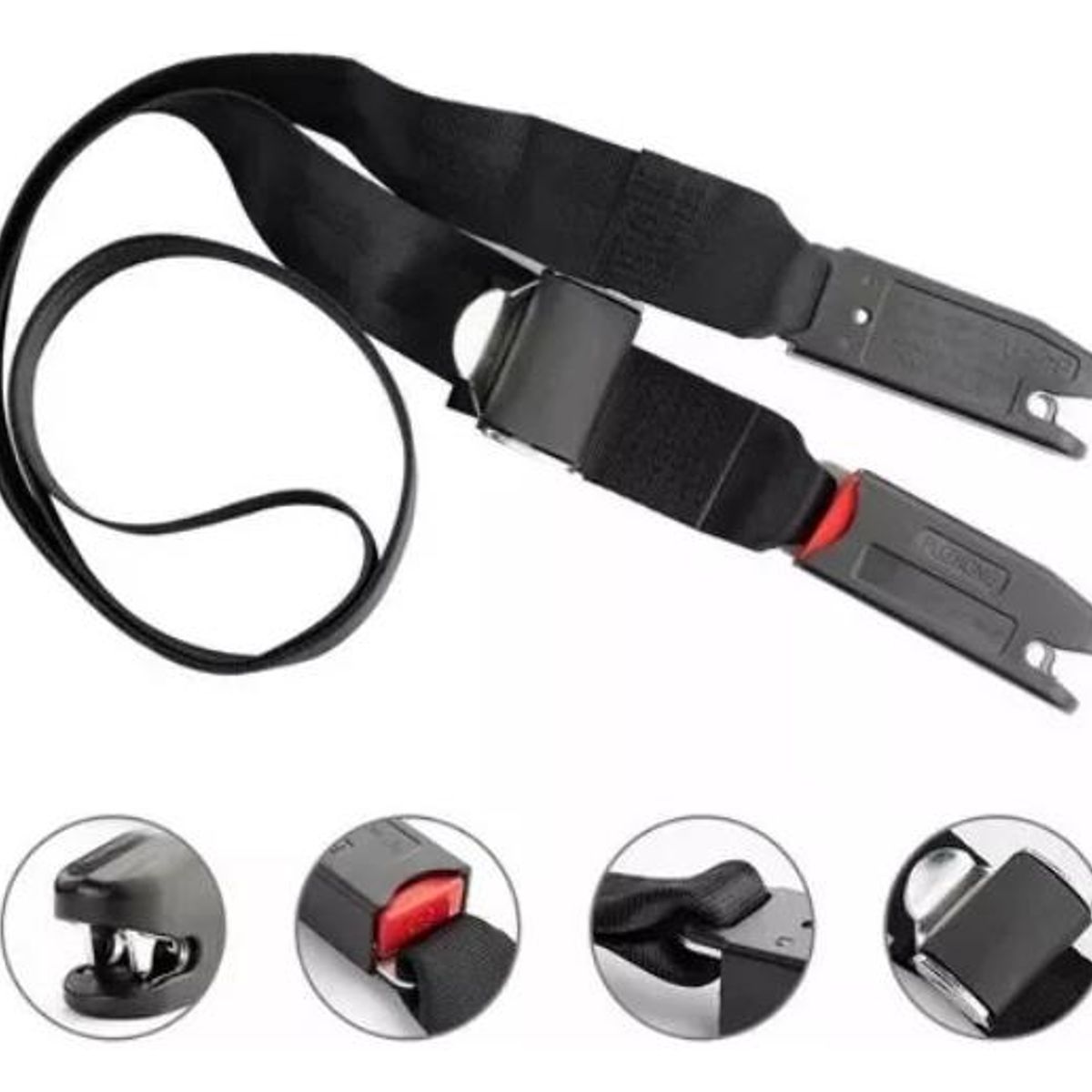 GENERICO - Cinturón de Seguridad ISOFIX para Sillas de Bebé