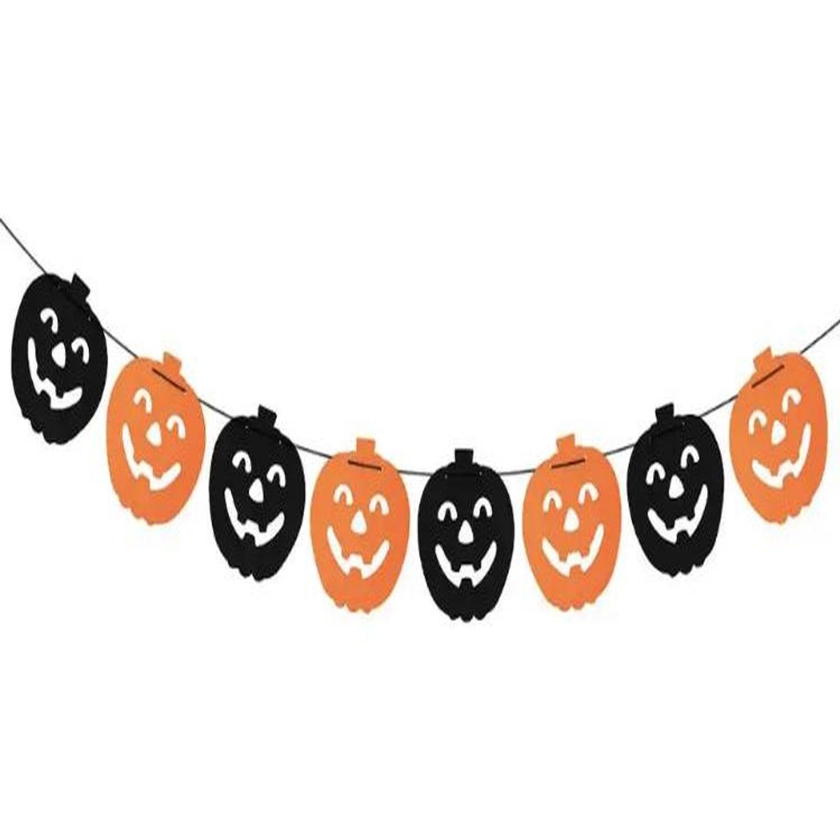 GENERICO - Guirnalda de Calabazas para Decoración de Halloween
