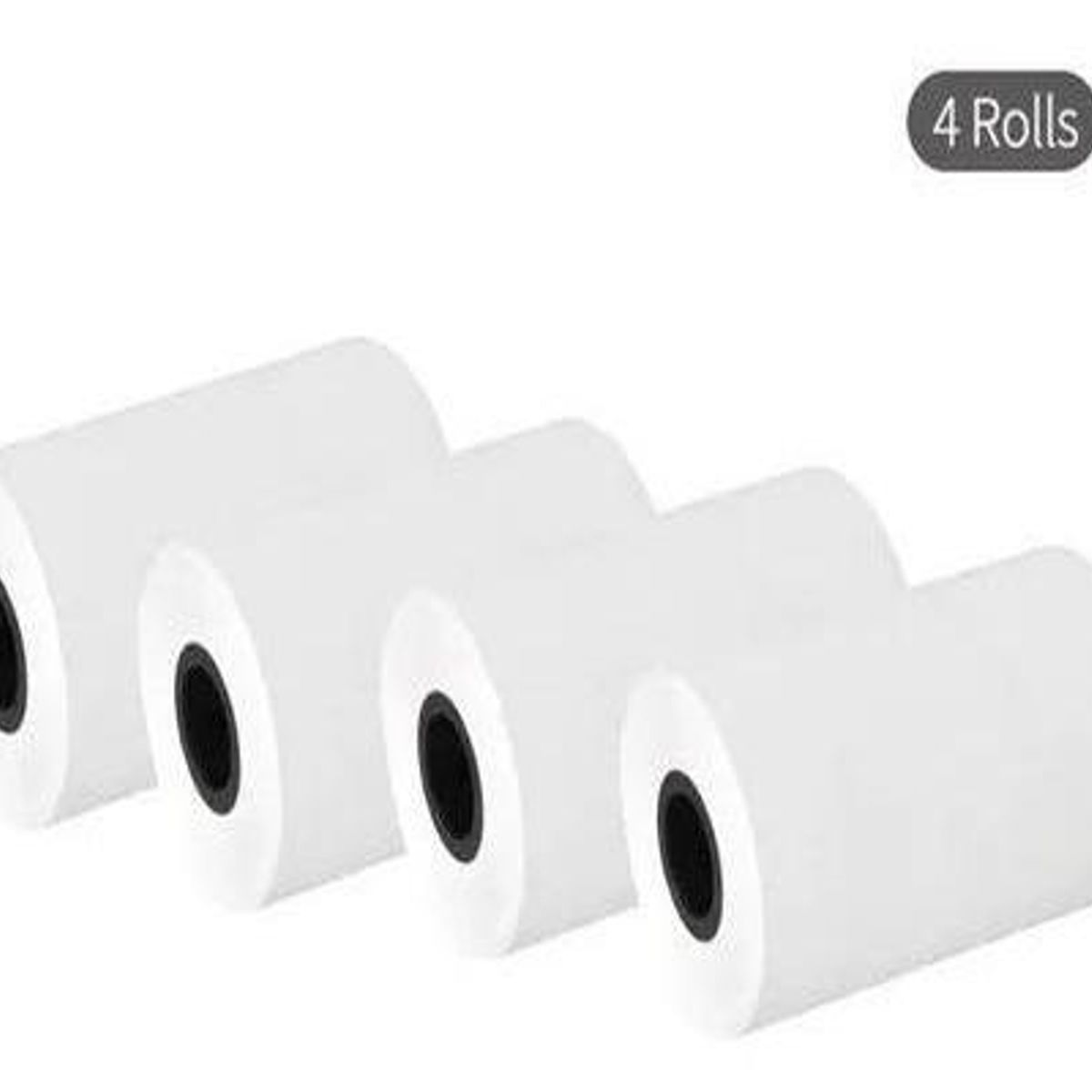 GENERICO - Pack de 4 Rollos de Papel Térmico Mini 58mm