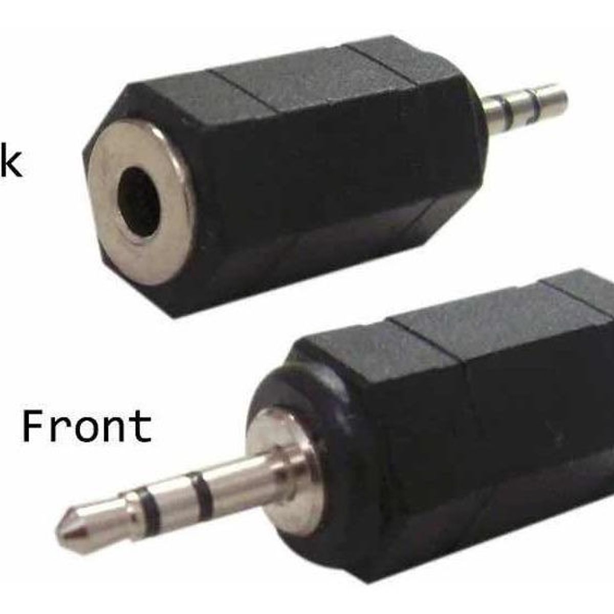 GENERICO - Adaptador de Audio 25mm Macho a 35mm Hembra
