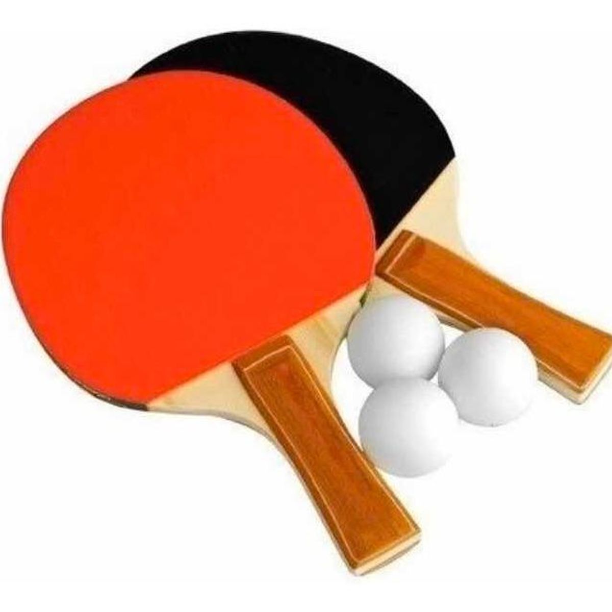GENERICO - Paleta de Ping Pong y 3 Pelotas para Tenis de Mesa