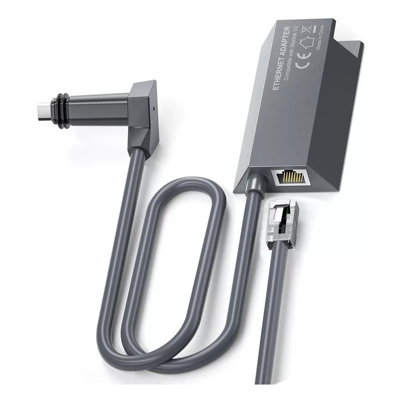 GENERICO - Adaptador Ethernet UTP para Conexión Starlink de Alta Velocidad