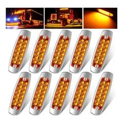 GENERICO - Foco LED Ámbar para Vehículos Pack de 10 Unidades