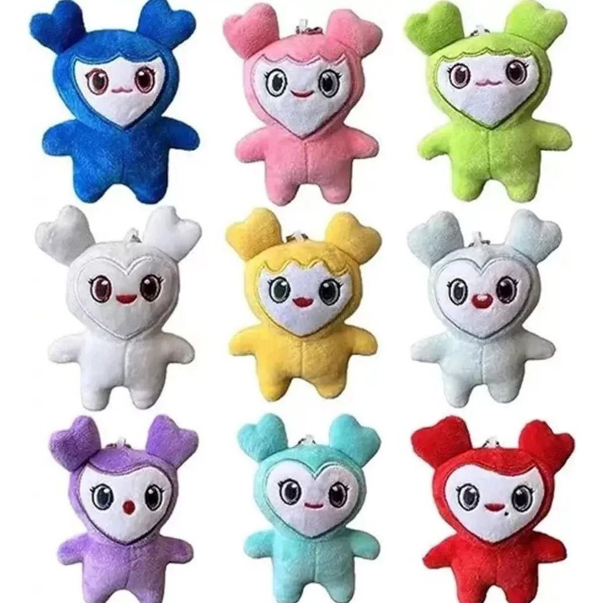 GENERICO - Peluche Llavero Colgante 9 Uds Multicolor para Niños