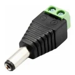 GENERICO - Conector Macho de Poder DC para Cámaras - 1 Unidad