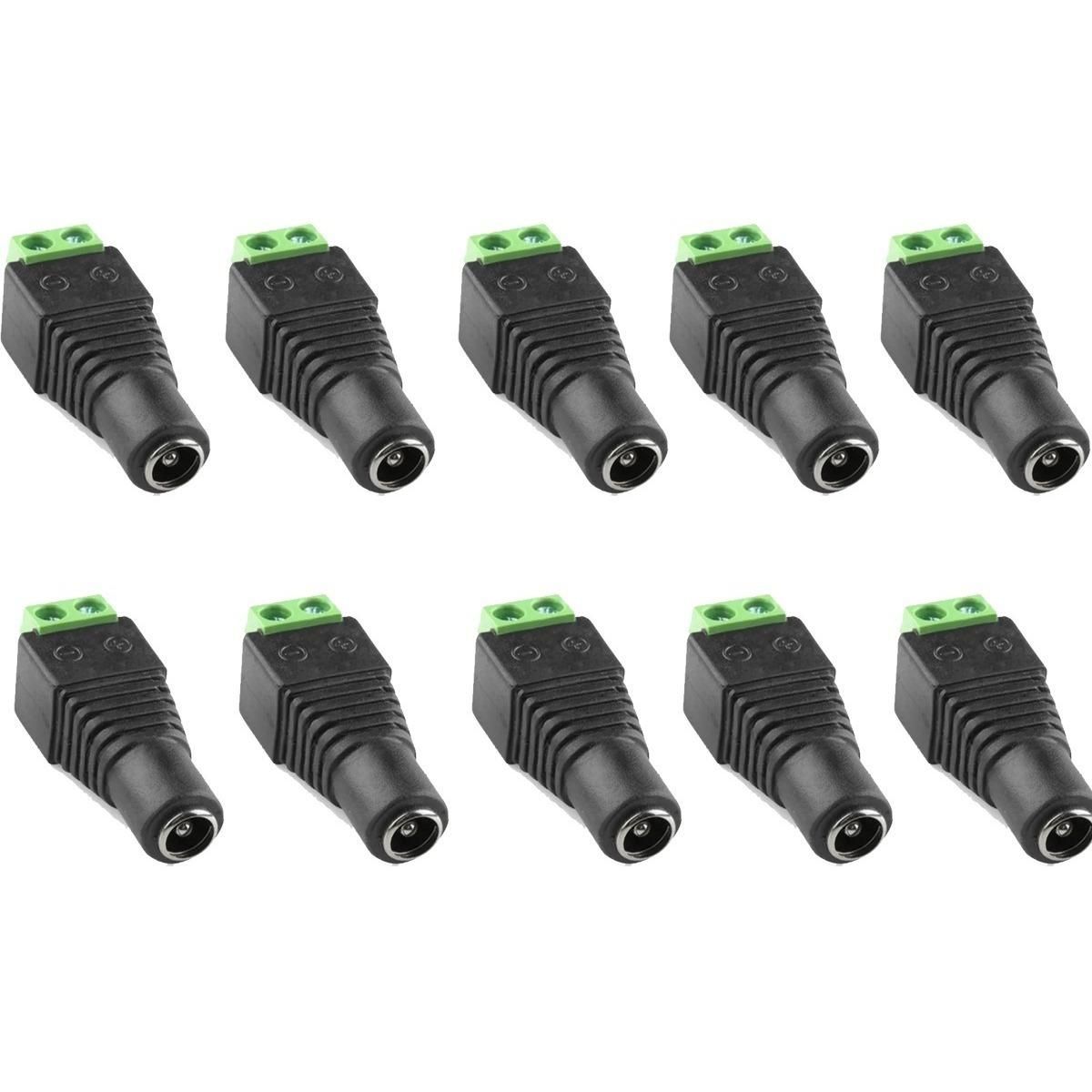GENERICO - Pack de 10 Conectores DC Hembras para Cámaras.