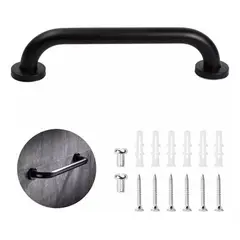 GENERICO - Barra de Seguridad de Acero Inoxidable Negro Mate - 30 cm