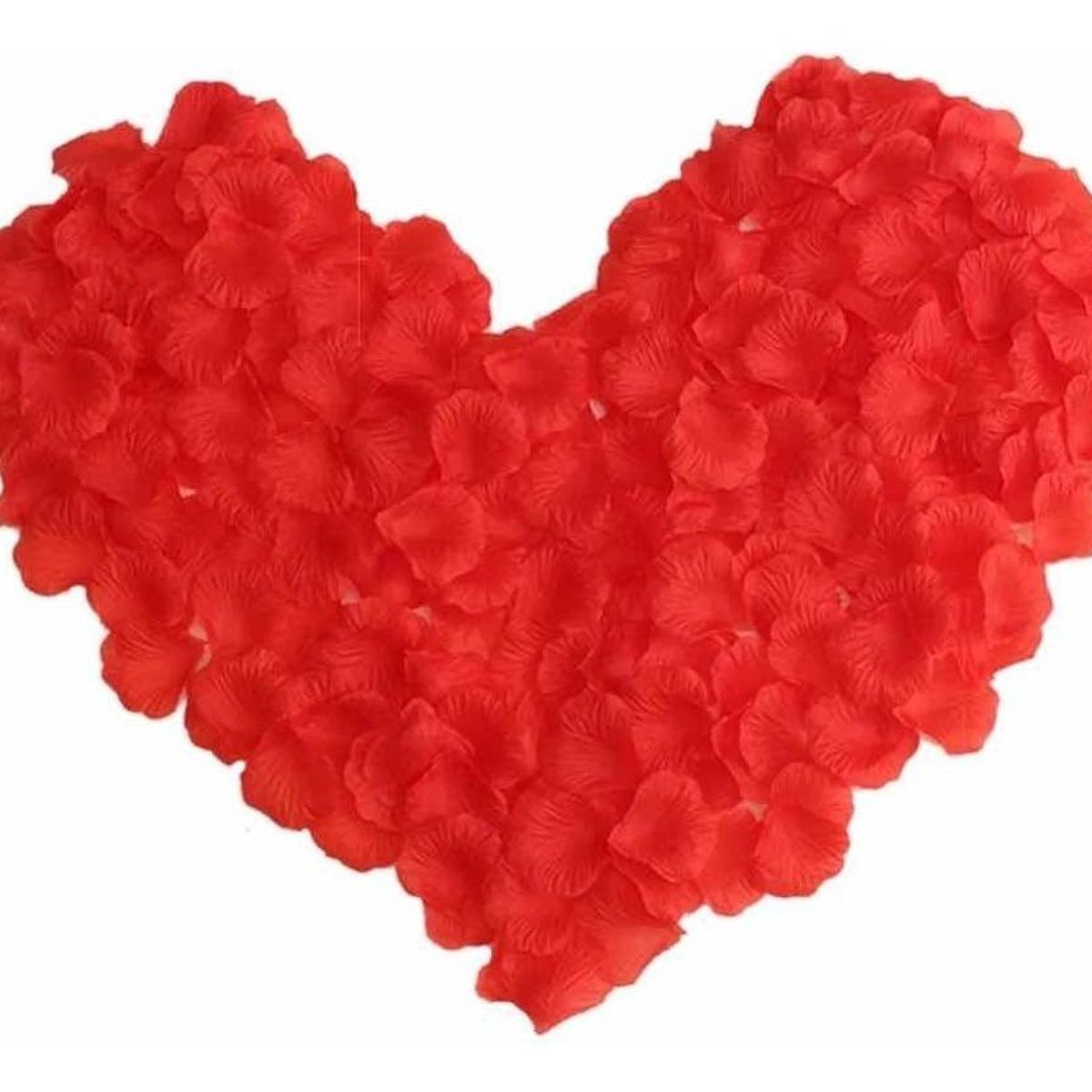 GENERICO - Pétalos de Rosa Artificiales Rojos - 100 Unidades