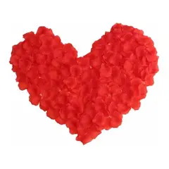 GENERICO - Pétalos de Rosa Artificiales Rojos - 100 Unidades