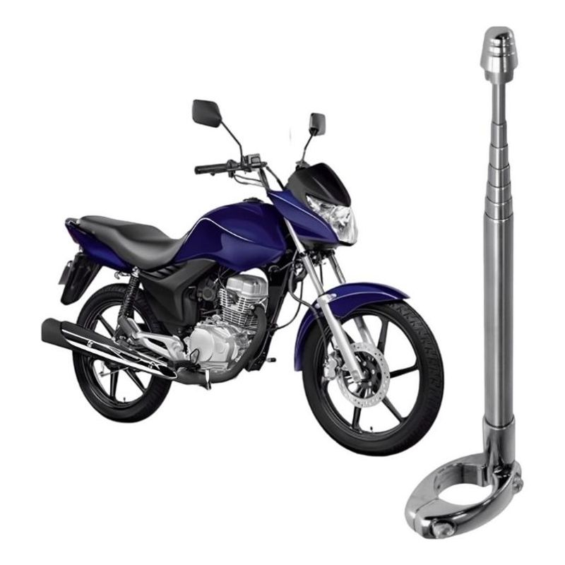 GENERICO - Antena Retráctil Protectora para Motocicleta Corta Hilo