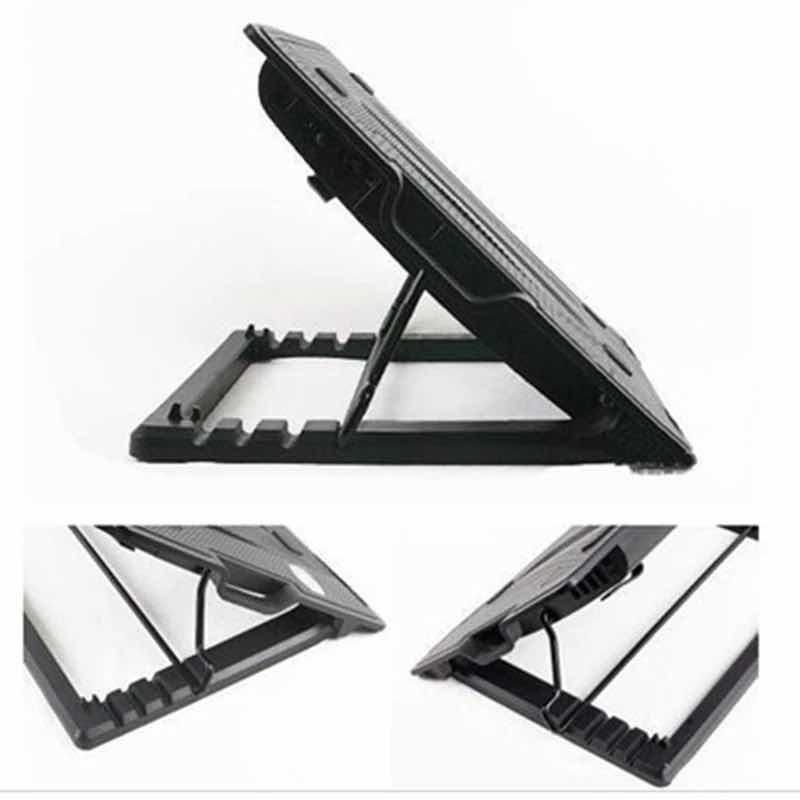 GENERICO - Ventilador Externo para Notebook Gamer con Luz LED Ajustable