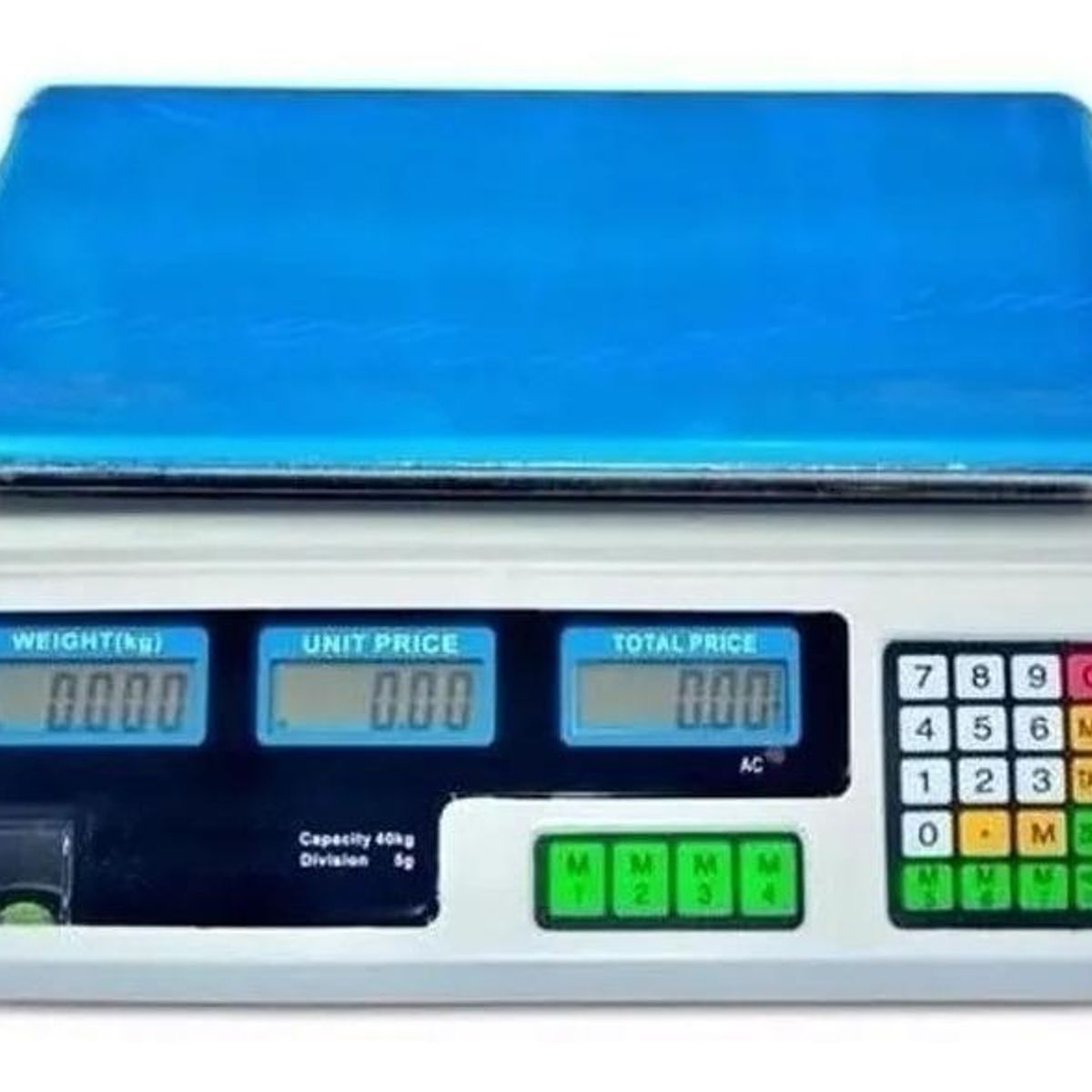 GENERICO - Balanza Digital Sobremesa hasta 40kg con Memoria