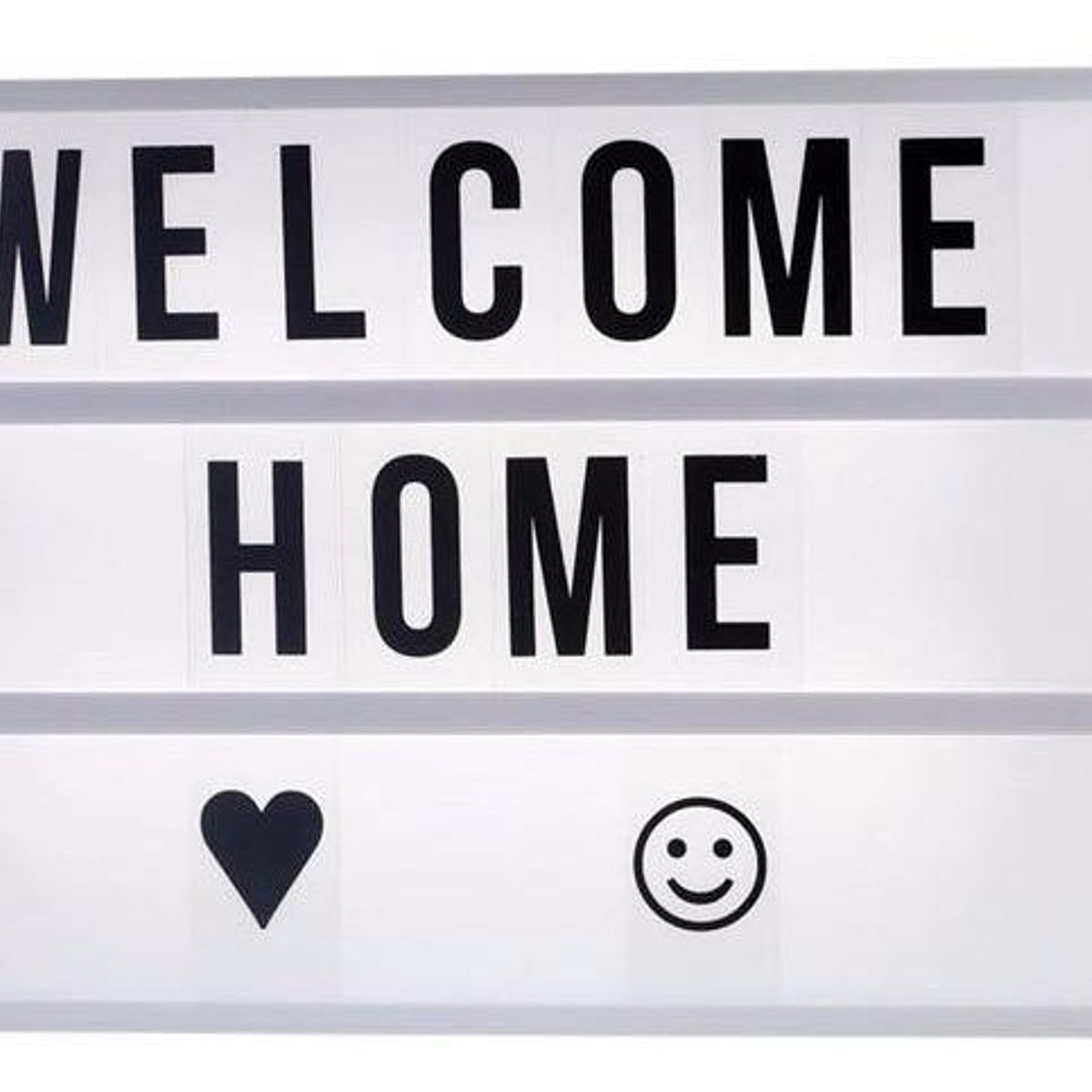 GENERICO - Caja de Luz LED A4 con Letras y Emojis para Decorar