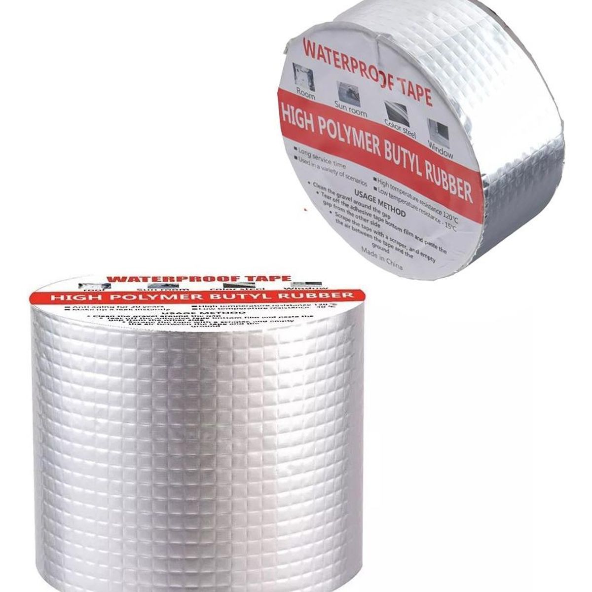 GENERICO - Cinta Sellador Butilo Impermeable 10cm x 10m para Reparación