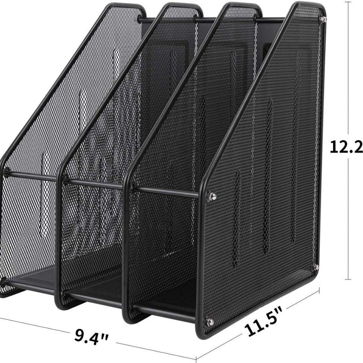 GENERICO - Organizador de Oficina Vertical con 3 Compartimentos