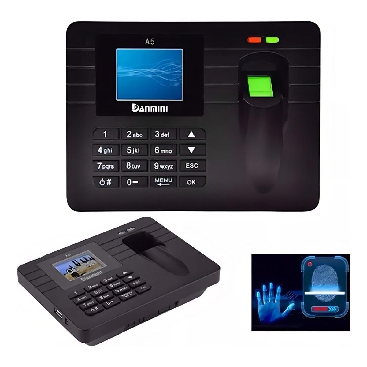 GENERICO - Reloj Digital Biométrico para Control de Asistencia