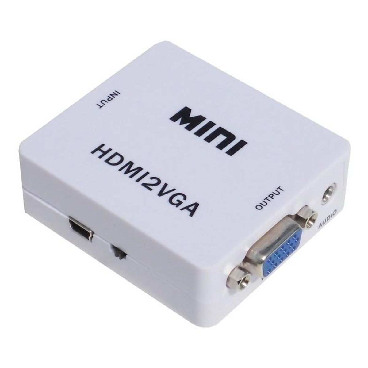 GENERICO - Conversor Adaptador HDMI a VGA Full HD 1080p con Audio