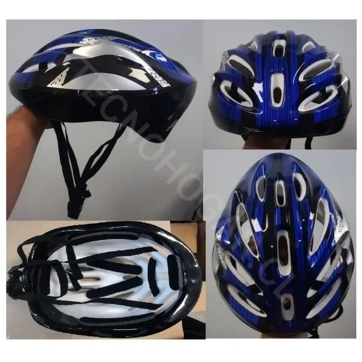 GENERICO - Cascos de Bicicleta Ajustables de Plástico y Plumavit