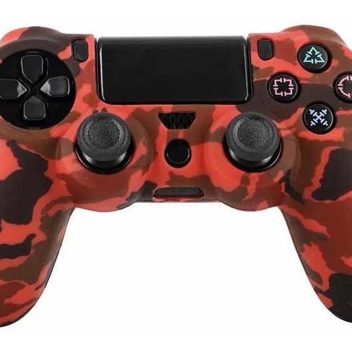 GENERICO - Funda de Silicona Antideslizante Multicolor para Controles PS4