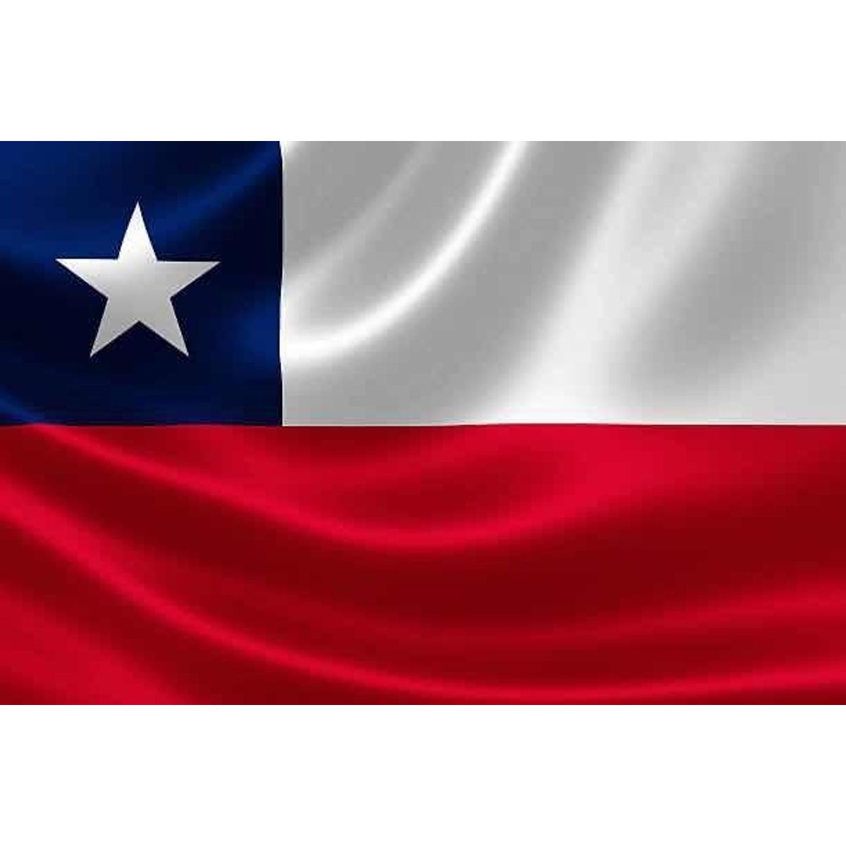 GENERICO - Bandera Chilena 60x90 cm de Alta Calidad