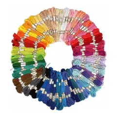 GENERICO - Conjunto de 50 Hilos de Bordado Multicolor