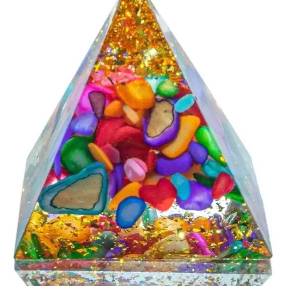 GENERICO - Pirámide de Orgón para Meditación y Decoración Chakra