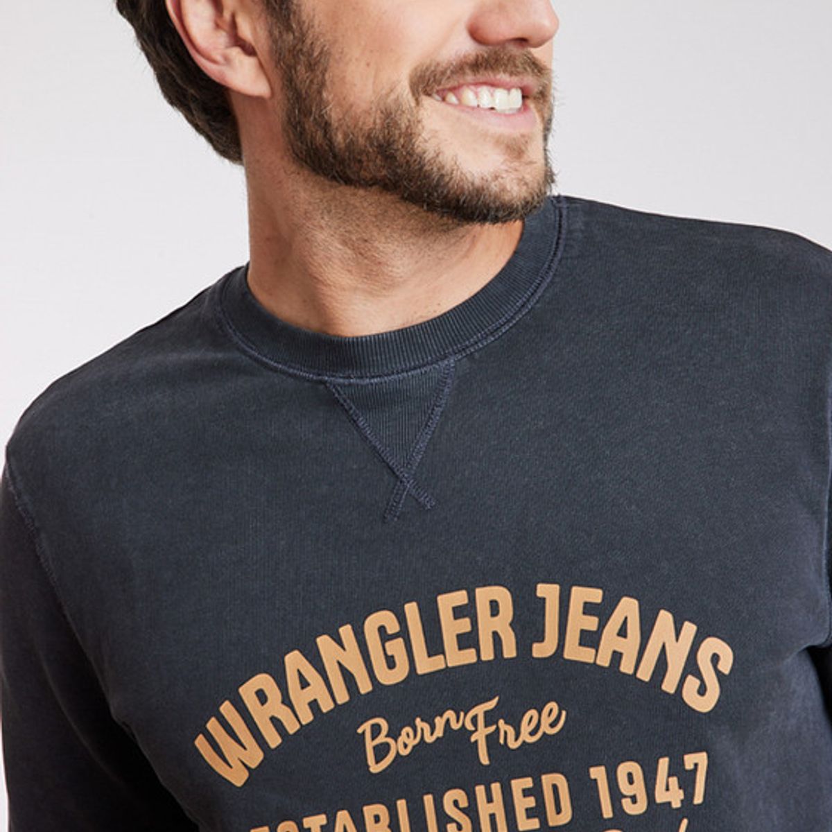 WRANGLER - Poleron Hombre Graphic Acid Sweatshirt Green Dusty