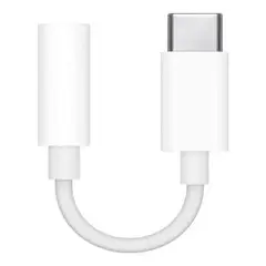 GENERICO - Adaptador USB Tipo C a Mini Plug 35mm Color Blanco