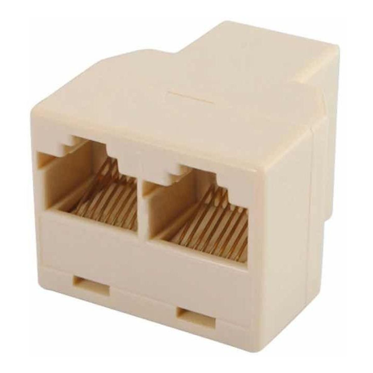 GENERICO - Adaptador Splitter RJ45 Lan 1 A 2 para Conexión de Red