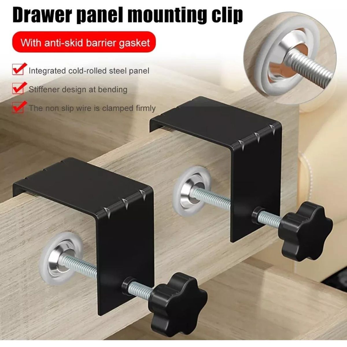 GENERICO - Set de 6 Prensas Abrazaderas para Montaje de Cajones