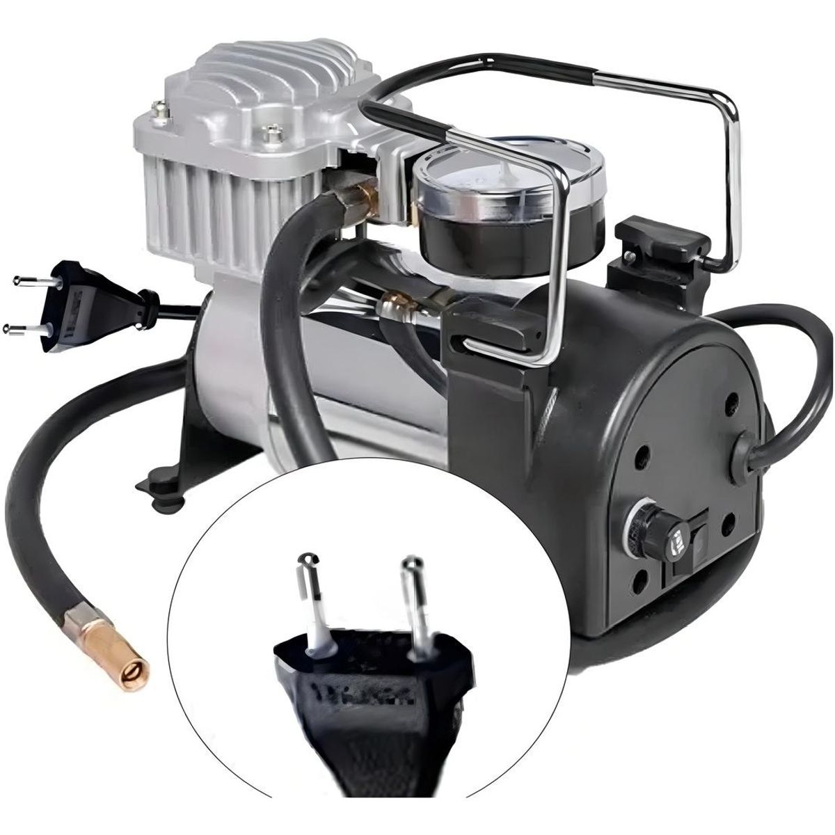 GENERICO - Mini Compresor De Aire 220V Portátil Para Vehículos