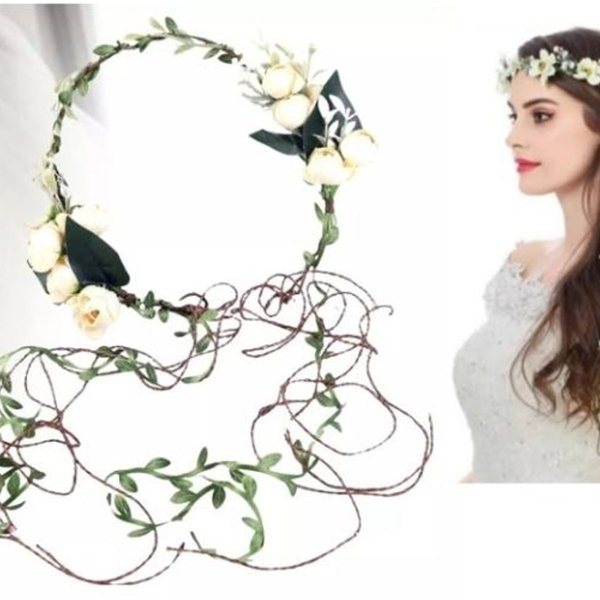 GENERICO - Adorno Floral para Cabello Ideal para Fiestas y Disfraces