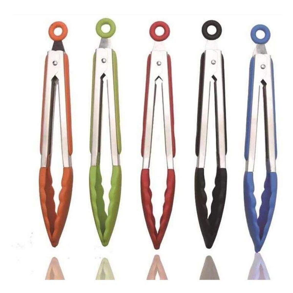 GENERICO - Pack de 2 Tenazas de Cocina de Acero Inoxidable