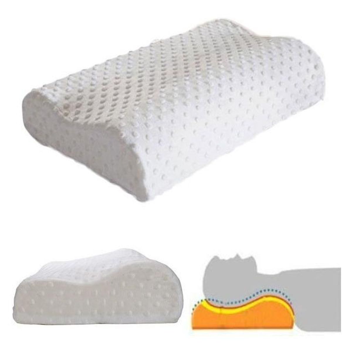 GENERICO - Almohada Terapéutica Viscoelástica para Sueño Reponedor