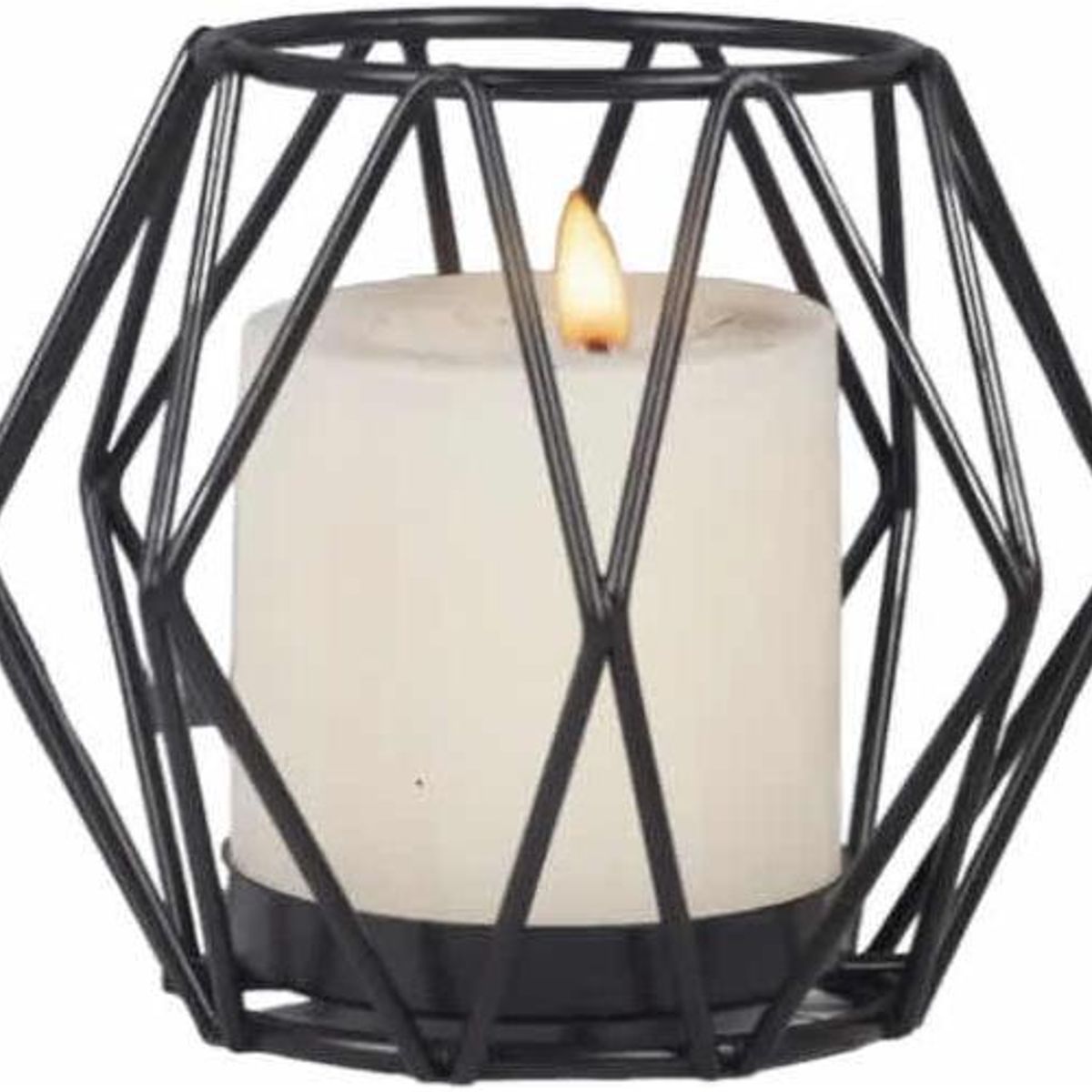 GENERICO - Candelabro Geométrico Minimalista de Hierro para Decoración