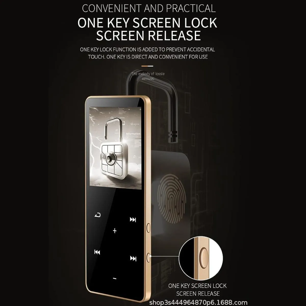 GENERICO - Reproductor MP3 MP4 Bluetooth 8GB Pantalla Táctil