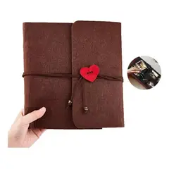 GENERICO - Álbum Vintage de Fieltro para 30 Fotografías