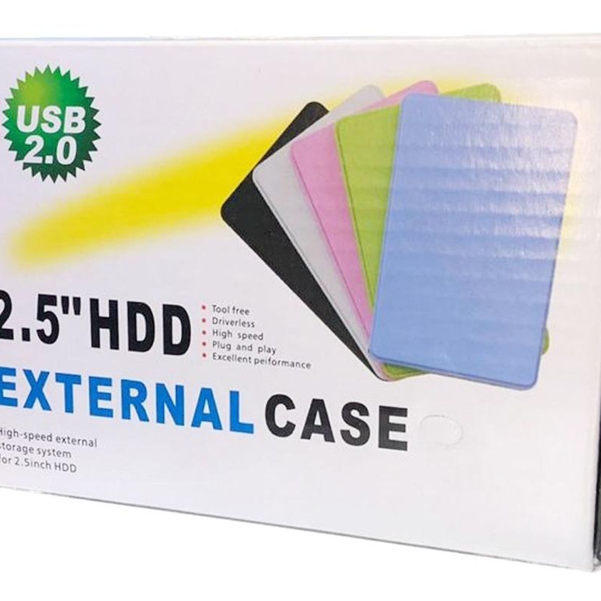 GENERICO - Funda Externa para Disco Duro SATA 25 USB HDD Notebook