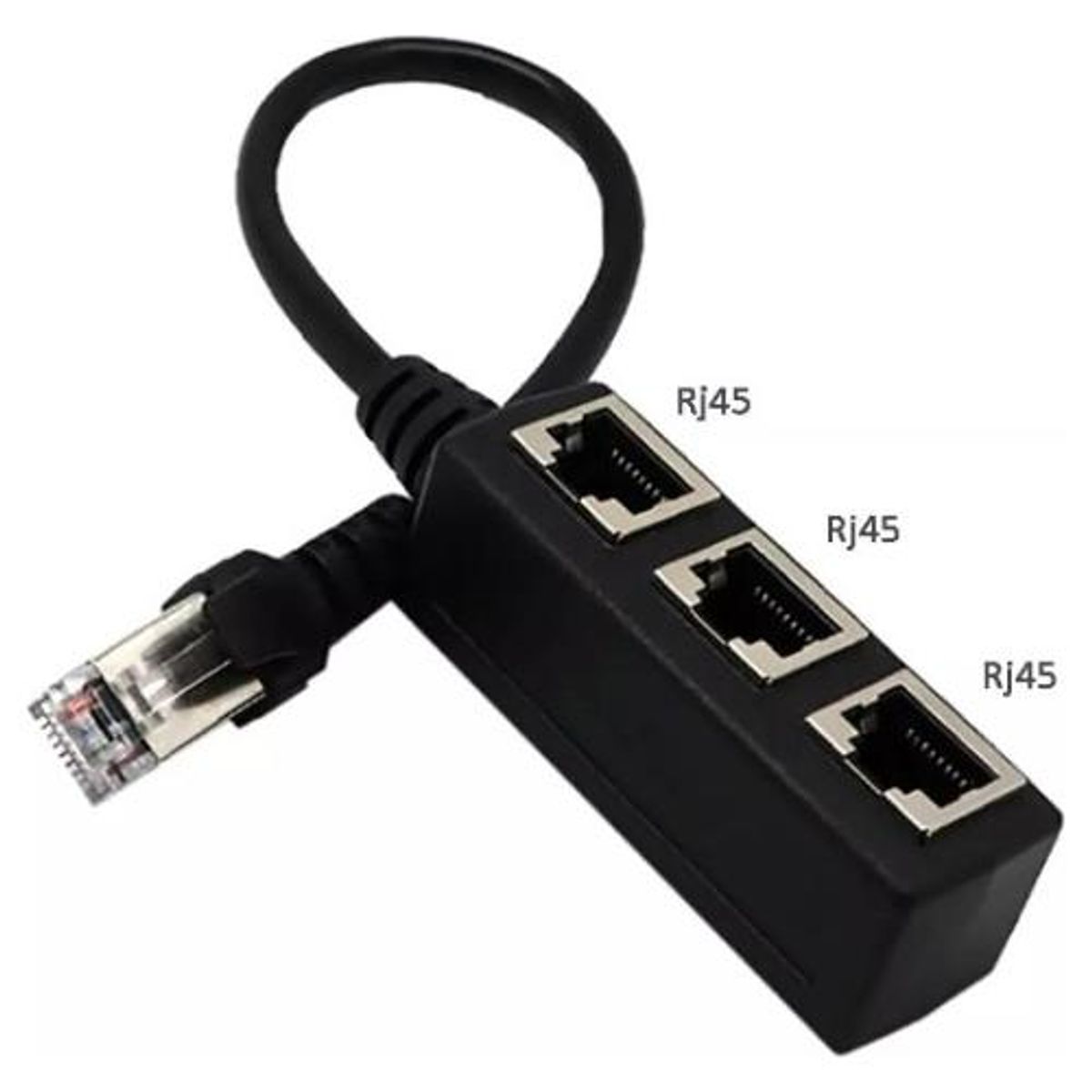 GENERICO - Divisor RJ45 Ethernet a 3 Puertos para Conexión LAN