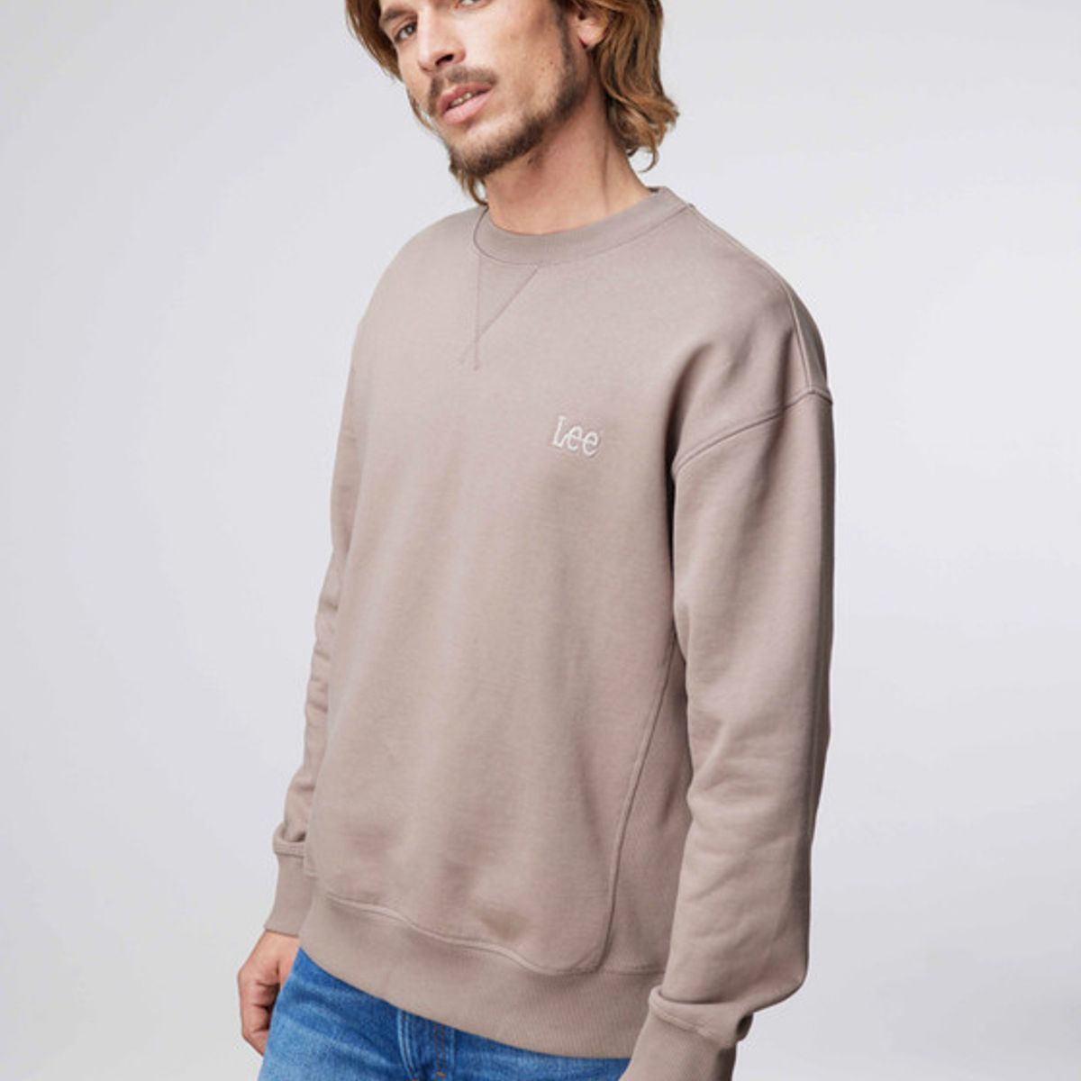 LEE - Poleron Hombre  Plain Crew Sws  Lee Iron