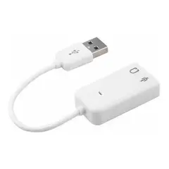 GENERICO - Adaptador de Sonido USB 3D Audio 71 para PC